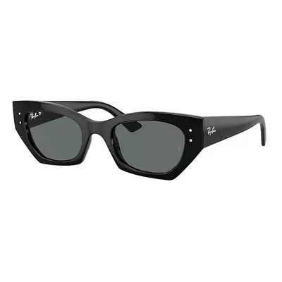 Ray-Ban Sunglasses Unisex Zena Bio-based - Black Frame Grey Lenses Polarized 49-22