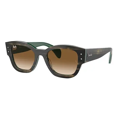 Ray-Ban Sunglasses Unisex Jorge - Striped Green On Green Frame Brown Lenses 52-20