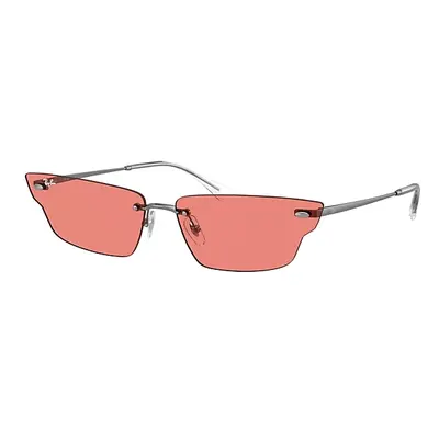 Ray-Ban Sunglasses Unisex Anh Bio-based - Gunmetal Frame Pink Lenses 63-15