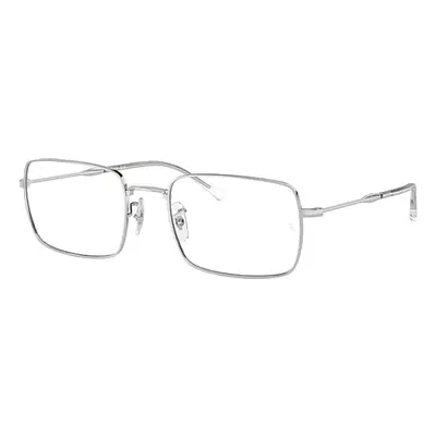 Ray-Ban Eyeglasses Unisex Rb6520 Optics - Silver Frame Clear Lenses Polarized 53-20