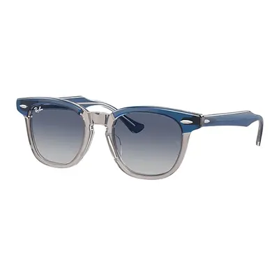 Ray-Ban Sunglasses Children Rb9098s Kids - Top Dark Blue & Brown & Light Grey Frame Grey Lenses 