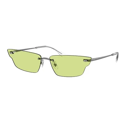 Ray-Ban Sunglasses Unisex Anh Bio-based - Gunmetal Frame Green Lenses 63-15