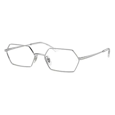 Ray-Ban Eyeglasses Unisex Yevi Optics - Silver Frame Clear Lenses Polarized 54-18