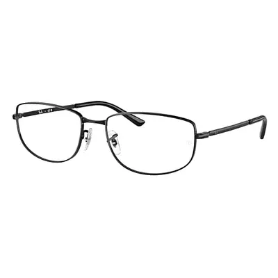 Ray-Ban Eyeglasses Unisex Rb3732v Optics - Black Frame Clear Lenses Polarized 54-18