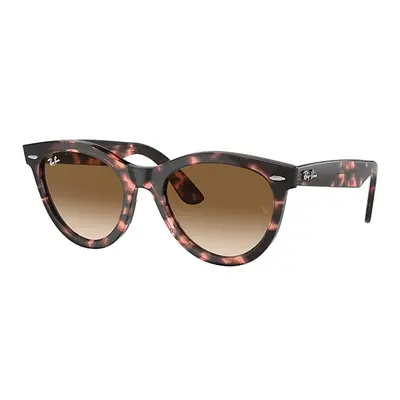 Ray-Ban Sunglasses Unisex Wayfarer Way - Pink Havana Frame Brown Lenses 51-21