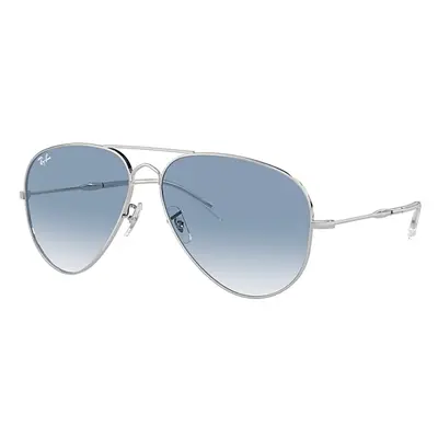 Ray-Ban Sunglasses Unisex Old Aviator - Silver Frame Blue Lenses 58-14