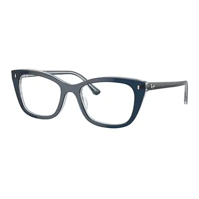 Ray-Ban Eyeglasses Unisex Rb5433 Optics - Blue Frame Clear Lenses Polarized 52-19