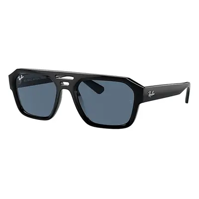 Ray-Ban Sunglasses Unisex Corrigan Bio-based - Black Frame Blue Lenses 54-20