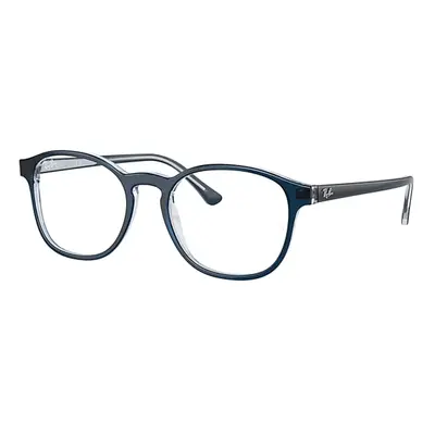 Ray-Ban Eyeglasses Unisex Rb5417 Optics - Blue On Transparent Blue Frame Clear Lenses Polarized 