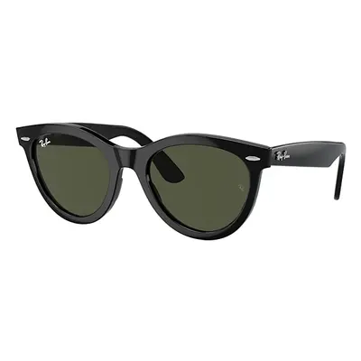 Ray-Ban Sunglasses Unisex Wayfarer Way - Black Frame Green Lenses 51-21