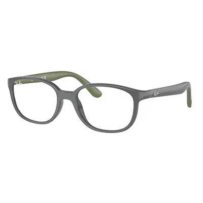 Ray-Ban Eyeglasses Children Rb1632 Optics Kids Bio-based - Dark Grey On Green Frame Clear Lenses