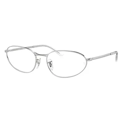 Ray-Ban Eyeglasses Unisex Rb3734v Optics - Silver Frame Clear Lenses Polarized 56-18