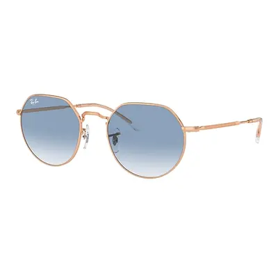 Ray-Ban Sunglasses Unisex Jack - Rose Gold Frame Blue Lenses 51-20