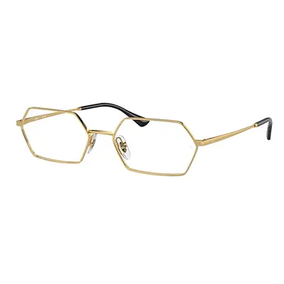 Ray-Ban Eyeglasses Unisex Yevi Optics - Arista Gold Frame Clear Lenses Polarized 56-18