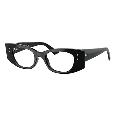 Ray-Ban Eyeglasses Unisex Kat Optics Bio-based - Black Frame Clear Lenses Polarized 50-18