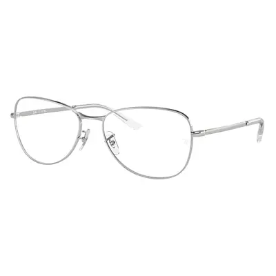 Ray-Ban Eyeglasses Unisex Rb3733v Optics - Silver Frame Clear Lenses Polarized 54-17