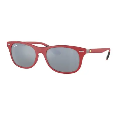 Ray-Ban Sunglasses Unisex Rb4607m Scuderia Ferrari Collection - Red Frame Green Lenses 55-17