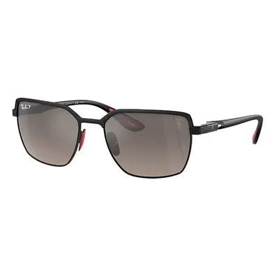 Ray-Ban Sunglasses Unisex Rb3743m Scuderia Ferrari Collection - Black Frame Grey Lenses Polarize