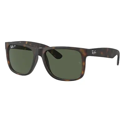 Ray-Ban Sunglasses Man Justin Classic - Havana Frame Green Lenses Polarized 54-16