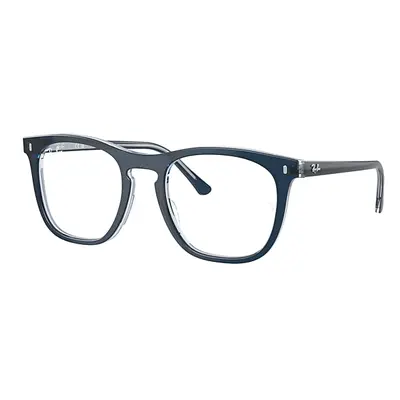 Ray-Ban Eyeglasses Unisex Rb2210v Optics - Blue On Transparent Blue Frame Clear Lenses Polarized