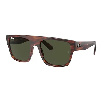 Ray-Ban Sunglasses Unisex Drifter - Striped Havana Frame Green Lenses 57-20