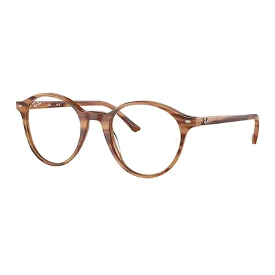 Ray-Ban Eyeglasses Unisex Bernard Optics - Striped Brown Frame Clear Lenses Polarized 49-21