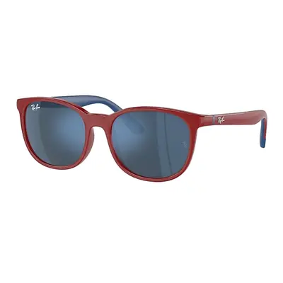 Ray-Ban Sunglasses Children Rb9079s Kids Bio-based - Red On Blue Frame Blue Lenses 49-16