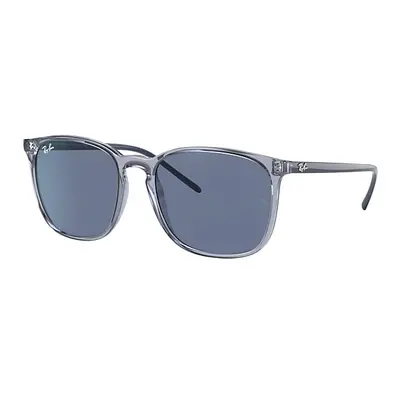 Ray-Ban Sunglasses Unisex Rb4387 - Transparent Blue Frame Blue Lenses 56-18