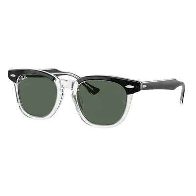 Ray-Ban Sunglasses Children Rb9098s Kids - Black On Transparent Frame Green Lenses 45-18