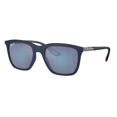 Ray-Ban Sunglasses Unisex Rb4433m Scuderia Ferrari Collection - Blue Frame Grey Lenses Polarized