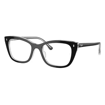 Ray-Ban Eyeglasses Unisex Rb5433 Optics - Black On Transparent Frame Clear Lenses Polarized 52-1