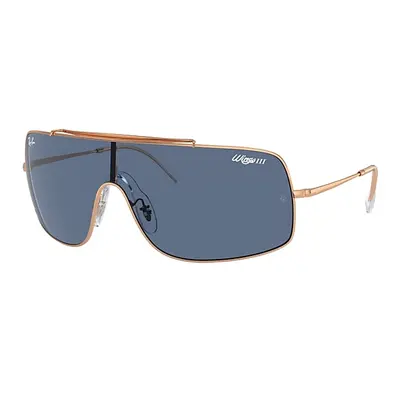 Ray-Ban Sunglasses Unisex Wings IIi - Rose Gold Frame Blue Lenses 01-36