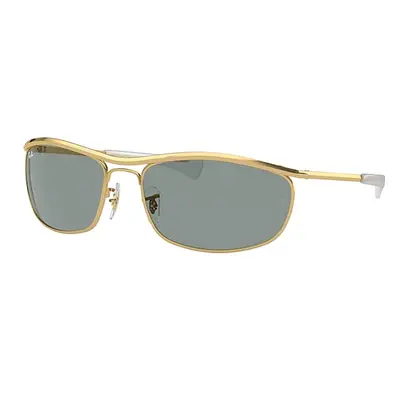 Ray-Ban Sunglasses Unisex Olympian I Deluxe - Arista Gold Frame Blue Lenses 62-18