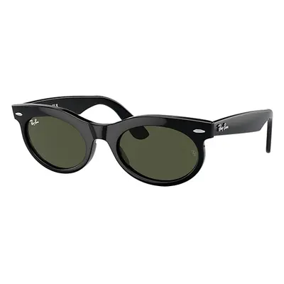 Ray-Ban Sunglasses Unisex Wayfarer Oval - Black Frame Green Lenses 50-22