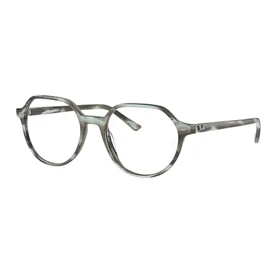 Ray-Ban Eyeglasses Unisex Thalia Optics - Striped Green Frame Clear Lenses Polarized 49-18