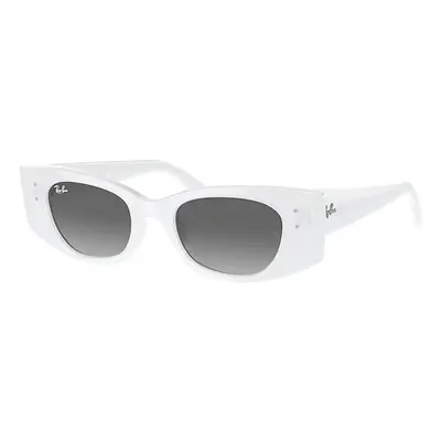 Ray-Ban Sunglasses Unisex Kat Bio-based - White Frame Grey Lenses 49-20