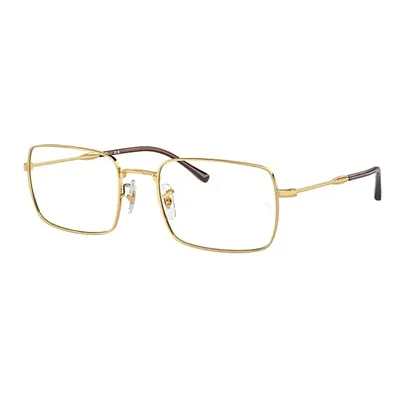 Ray-Ban Eyeglasses Unisex Rb6520 Optics - Arista Gold Frame Clear Lenses Polarized 55-20