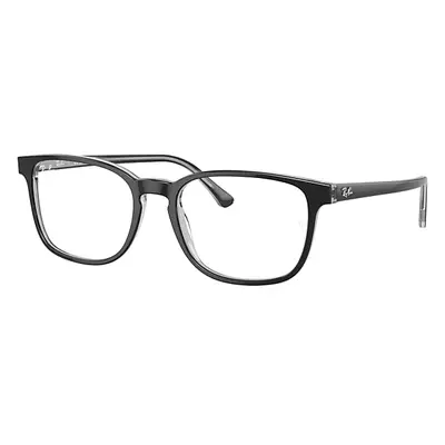 Ray-Ban Eyeglasses Unisex Rb5418 Optics - Dark Grey On Transparent Grey Frame Clear Lenses Polar