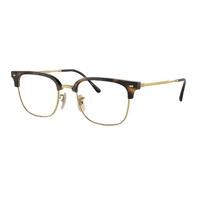 Ray-Ban Eyeglasses Unisex New Clubmaster Optics - Gold Frame Clear Lenses Polarized 51-20