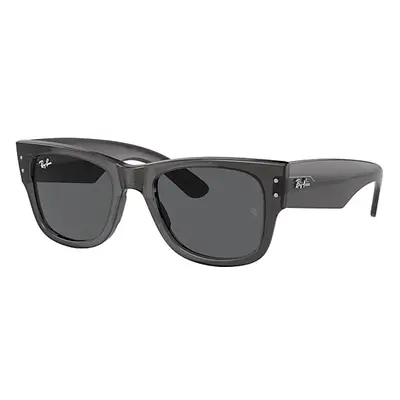 Ray-Ban Sunglasses Unisex Mega Wayfarer - Transparent Black Frame Grey Lenses 51-21