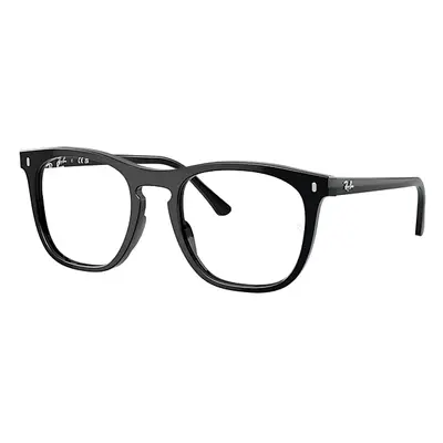 Ray-Ban Eyeglasses Unisex Rb2210v Optics - Black Frame Clear Lenses Polarized 51-21