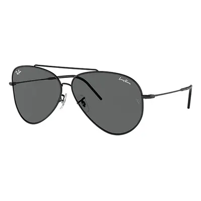 Ray-Ban Sunglasses Unisex Lenny Kravitz X Aviator Reverse - Black Frame Grey Lenses 62-11