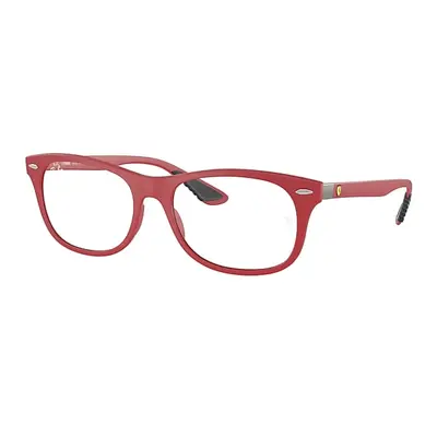 Ray-Ban Eyeglasses Unisex Rb7307m Optics Scuderia Ferrari Collection - Red Frame Clear Lenses Po