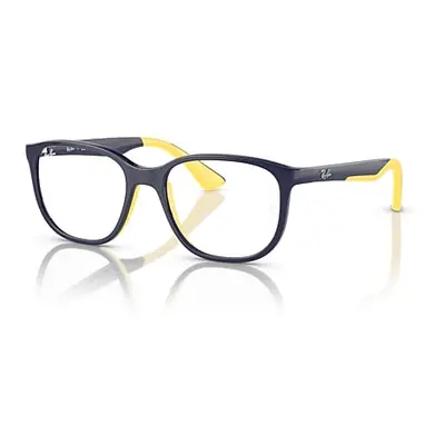 Ray-Ban Eyeglasses Children Rb9078v Optics Kids Bio-based - Dark Blue On Yellow Frame Clear Lens