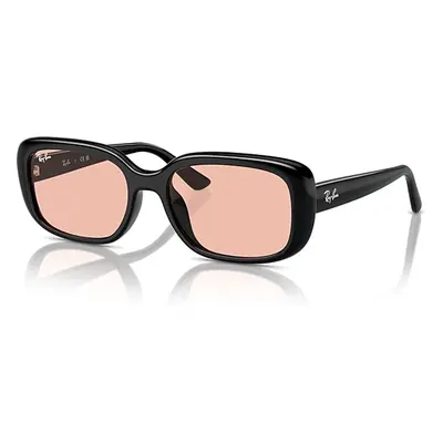 Ray-Ban Sunglasses Unisex Rb4421d Bio-based - Black Frame Pink Lenses 56-18