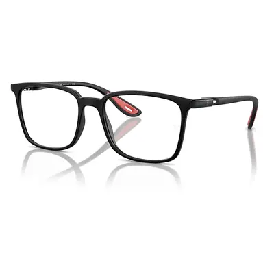 Ray-Ban Eyeglasses Unisex Rb7240m Optics Scuderia Ferrari Collection - Black Frame Clear Lenses 