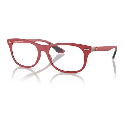 Ray-Ban Eyeglasses Unisex Rb7307m Optics Scuderia Ferrari Collection - Red Frame Clear Lenses Po