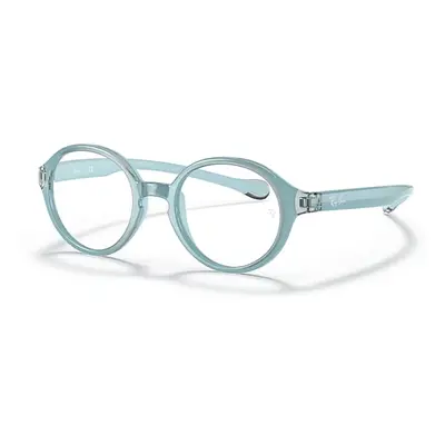 Ray-Ban Eyeglasses Children Rb9075 Optics Kids - Light Blue Frame Clear Lenses Polarized 35-16