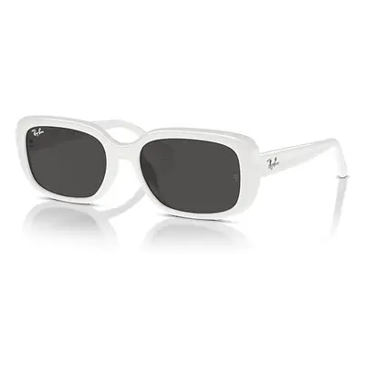 Ray-Ban Sunglasses Unisex Rb4421d Bio-based - White Frame Grey Lenses 56-18