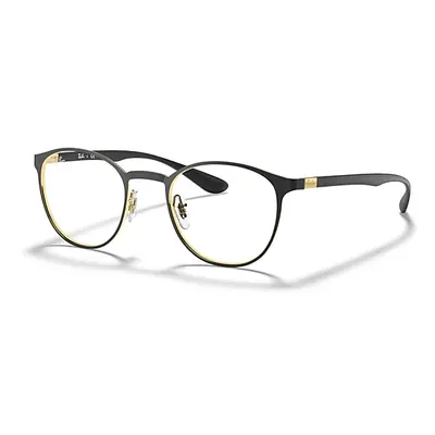 Ray-Ban Eyeglasses Unisex Rb6355 Optics - Gold Frame Clear Lenses Polarized 52-20